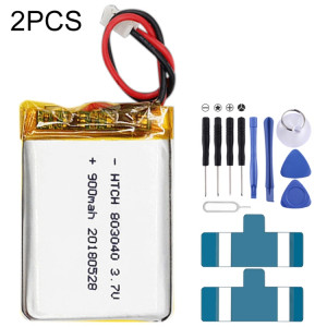 2 pièces de remplacement de batterie Li-polymère 803040 900 mAh, Remarque importante : pour les batteries au lithium, seuls des moyens d'expédition sécurisés vers l'Union européenne (27 pays), le Royaume-Uni, SH6605173-20