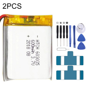 Remplacement de batterie Li-polymère 2 pièces 603035 600mAh SH661027-20