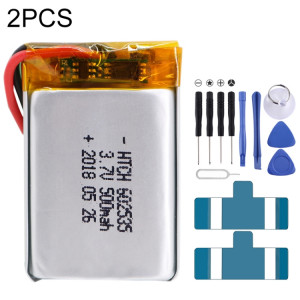 2 pièces de remplacement de batterie Li-polymère 602535, Remarque importante : pour les batteries au lithium, seuls des moyens d'expédition sécurisés vers l'Union européenne (27 pays), le Royaume-Uni, l'Australie, SH66121267-20