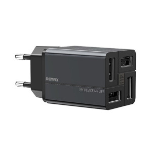 Chargeur rapide REMAX RP-U43 3,4 A 4 ports USB, spécification : (noir) SR401A727-20
