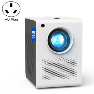 D110 180 ANSI Lumens Mini LED + LCD Smartphone Projecteur de mise en miroir d'écran sans fil, type de prise : prise AU (blanc) SH204A1850-20