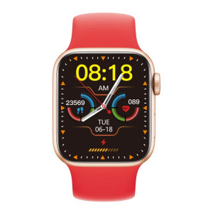 W17 Pro Max 1,9 pouces Bluetooth rappel de message d'appel montre intelligente en silicone (rouge) SH501B12-20