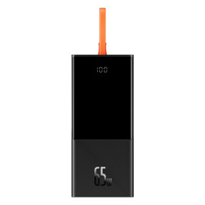 Baseus PPJL000001 20000mAh 65W Elf Affichage numérique Batterie externe à charge rapide avec câble (Noir) SB101A152-20