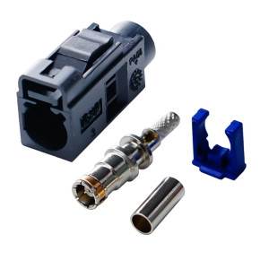 Pour câble RG174 Fakra Radio à sertir connecteur femelle Jack/fiche avec coaxial RF fantôme (Fakra A) SH301A1411-20