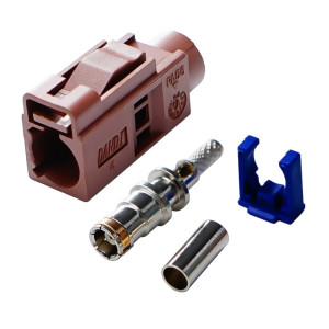 Pour câble RG174 Fakra Radio à sertir connecteur femelle Jack/fiche avec coaxial RF fantôme (Fakra F) SH301F1615-20