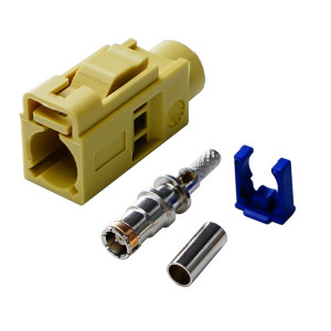 Pour câble RG174 Fakra Radio à sertir connecteur femelle Jack/fiche avec coaxial RF fantôme (Fakra K) SH301H332-20