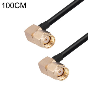 Coude mâle RP-SMA vers coude mâle RP-SMA Câble adaptateur coaxial RF RG174, longueur : 1 m SH061468-20