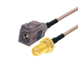 Câble coaxial RG316 d'extension d'antenne de 20 cm (SMA femelle à Fakra F femelle) SH601F1267-20