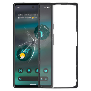Cadre de lunette d'écran LCD avant pour Google Pixel 6A SH21031553-20