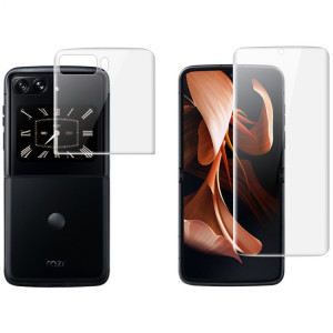 1 ensembles de Film Hydrogel plein écran incurvé imak (écran extérieur + écran intérieur) pour Motorola Moto Razr 2022 SI4402375-20