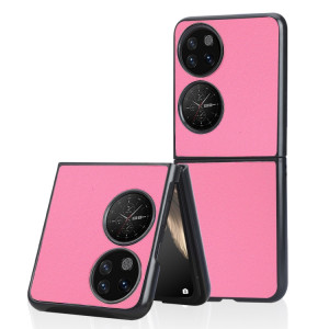 Pour Huawei P50 Pocket Plain Skin Litchi Texture Phone Case (Rose) SH701C204-20
