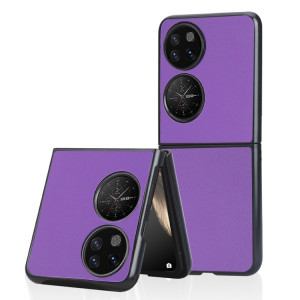 Pour Huawei P50 Pocket Plain Skin Litchi Texture Phone Case (Violet) SH701G556-20