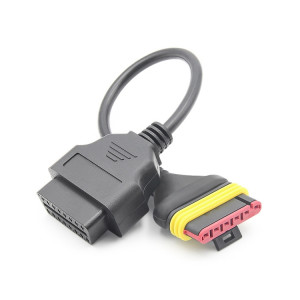 Câble adaptateur moto OBD 6 broches à 16 broches pour Benelli SH68361318-20