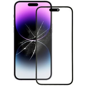 Pour iPhone 14 Pro Max Lentille en verre extérieure de l'écran avant avec adhésif optiquement transparent OCA SH1704780-20