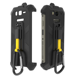 Pour Ulefone Armor 20WT Étui de téléphone à clip arrière Ulefone avec mousqueton (noir) SU403B500-20
