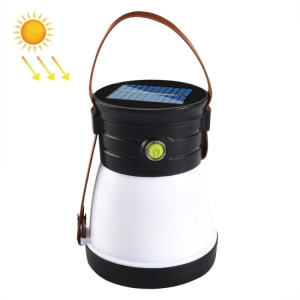 Lampe de poche de camping d'urgence solaire rechargeable portable multifonction USB (noir) SH201A129-20