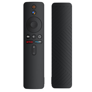 Pour Xiaomi MiBox S Housse de protection en silicone de couleur unie (noir) SH901B386-20