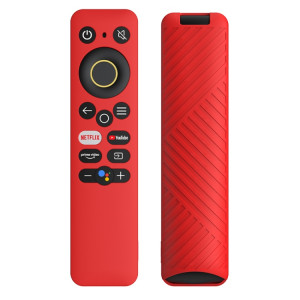 Pour Realme TV 30 pouces / 40 pouces Housse de protection en silicone de couleur unie (rouge) SH101C463-20