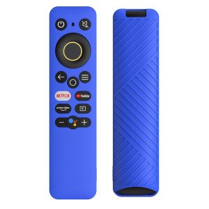 Pour Realme TV 30 pouces / 40 pouces Housse de protection en silicone de couleur unie (bleu foncé) SH101D562-20