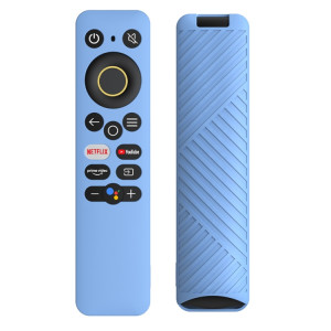 Pour Realme TV 30 pouces / 40 pouces Housse de protection en silicone de couleur unie (bleu ciel) SH101E559-20