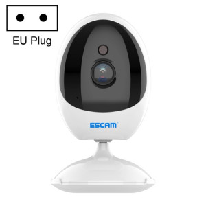ESCAM QF006 3MP 1296P HD Caméra IP PTZ intérieure sans fil IR Vision nocturne AI Détection humanoïde Moniteur de vidéosurveillance de sécurité à domicile, Type de prise: Prise UE (Blanc) SE003A1196-20