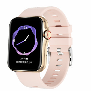 D07 Montre intelligente à écran carré de 1,7 pouces avec encodeur NFC de paiement (or) SH101B692-20