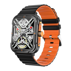 D09 La montre intelligente à écran carré TFT de 1,9 pouces prend en charge la surveillance de la pression artérielle (noir) SH101A523-20