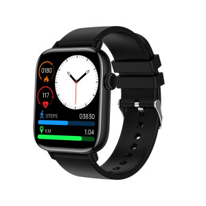 T49 La montre intelligente à écran carré HD de 1,9 pouces prend en charge la surveillance de la fréquence cardiaque et les appels Bluetooth (noir) SH101A1330-20