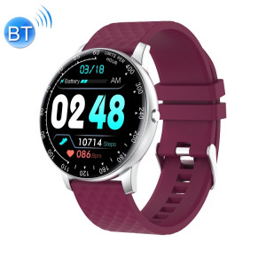 Ochstin 5H30 1,28 pouces HD écran rond bracelet en silicone montre de sport intelligente (violet) SO501D1972-20