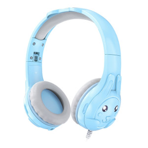 SoulBytes S31 Écouteurs supra-auriculaires filaires pour enfants avec microphone, longueur : 1,5 m (bleu) SS001A1070-20