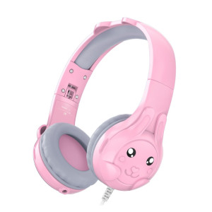 SoulBytes S31 Écouteurs supra-auriculaires filaires pour enfants avec microphone, longueur : 1,5 m (rose) SS001B1844-20