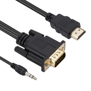 Câble adaptateur HDMI vers VGA avec audio, longueur 1,8 m SH88341503-20
