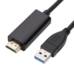 Câble de conversion USB3.0 vers HDMI, longueur 1,8 m (noir) SH301A839-20