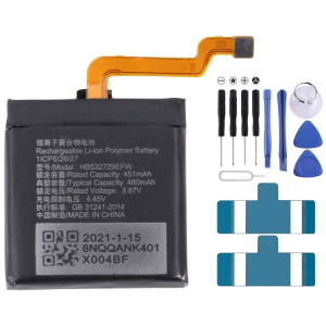 Pour le remplacement de la batterie Huawei GT2 Pro 460mAh HB532729EFW SH49521292-20