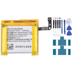 Pour Huami Amazfit GTR 3/GTR 3 Pro 450mAh PL582624 Remplacement de la batterie SH4967804-20