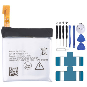 Pour Ticwatch 1 46MM 300mAh 372726 Remplacement de la batterie SH49701061-20