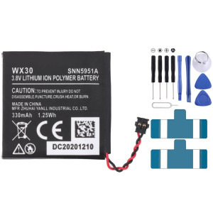 Remplacement de la batterie pour Motorola Moto 360 1ère génération 2014 330mAh WX30 SNN5951A SH49711371-20