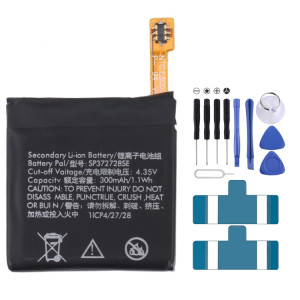 Pour Ticwatch 2 WE11056 300mAh SP372728SE Remplacement de la batterie SH49721779-20