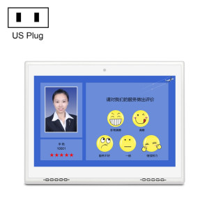 HSD1007A 10,1 pouces écran tactile tout en un PC, RK3288 2 Go + 16 Go Android 6.0, prise : prise US (blanc) SH204B348-20