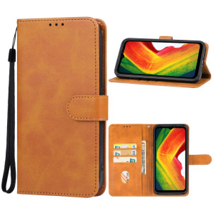 Pour étui de téléphone en cuir Ulefone Power Armor 19 (marron) SH401B1476-20
