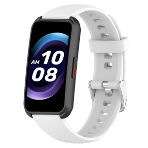 Pour Keep Band B4 Bracelet de montre en silicone à surface brillante de 16 mm (blanc) SH901A871-20