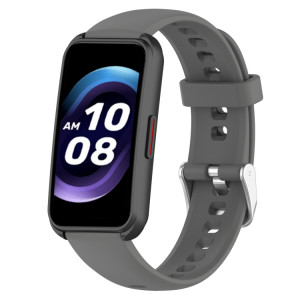 Pour Keep Band B4 Bracelet de montre en silicone à surface brillante de 16 mm (gris foncé) SH901G1174-20