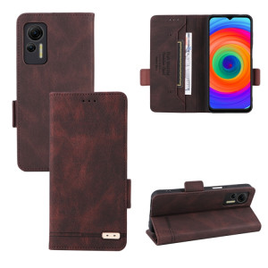 Pour étui de téléphone en cuir à fermoir magnétique Ulefone Note 14 (marron) SH009A138-20
