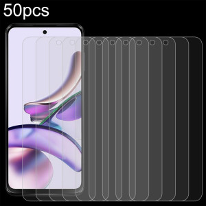 Pour Motorola Moto G13 50 PCS 0.26mm 9H 2.5D Film de Verre Trempé SH8903692-20