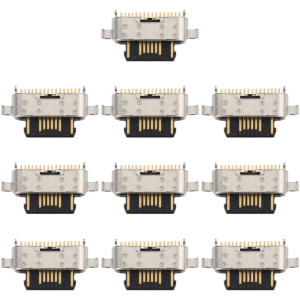 Pour Motorola One Fusion 10pcs connecteur de port de charge SH3702459-20