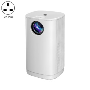Mini projecteur LED portable T1 480 x 360 800 lumens, spécification : prise britannique (blanc) SH902A1402-20