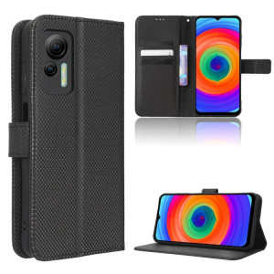 Pour Ulefone Note 14 Étui de téléphone en cuir à texture diamant (noir) SH529B1381-20