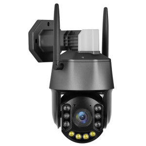 La caméra sphérique laser WiFi sans fil QX71 5MP prend en charge la surveillance vocale et mobile bidirectionnelle (noir) SH201A1961-20