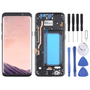 Écran LCD TFT pour Samsung Galaxy S8 + SM-G955 Digitizer Assemblage complet avec cadre (Noir) SH302A750-20
