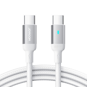 JOYROOM S-CC100A10 Extraordinary Series 100W USB-C / Type-C vers USB-C / Type-C Câble de données à charge rapide, longueur du câble : 1,2 m (blanc) SJ301B850-20